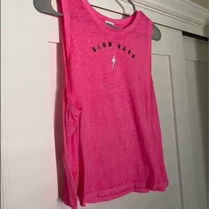 PINK crop workout tank
